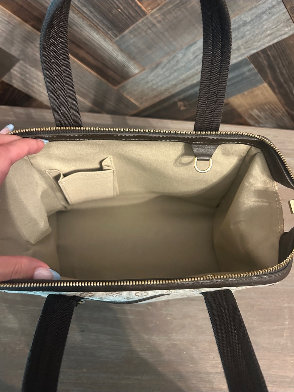 Louis Vuitton Monogram Mini Lin Canvas Josephine Bag - Picture 7 of 8